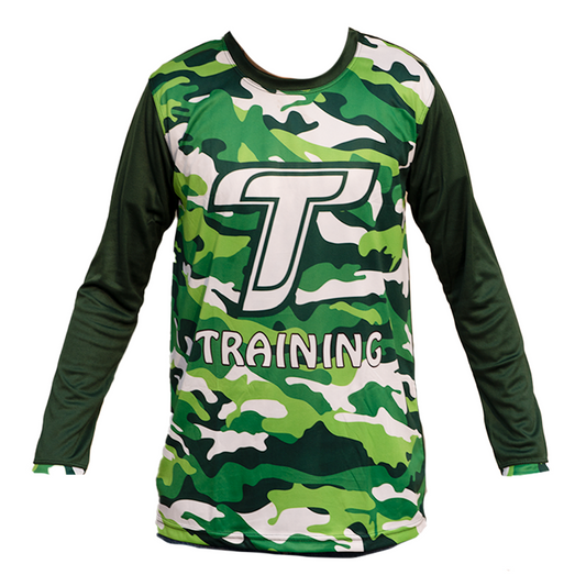 Totally Cricket T-Rex Green Camouflage Shirt Full Sleeves